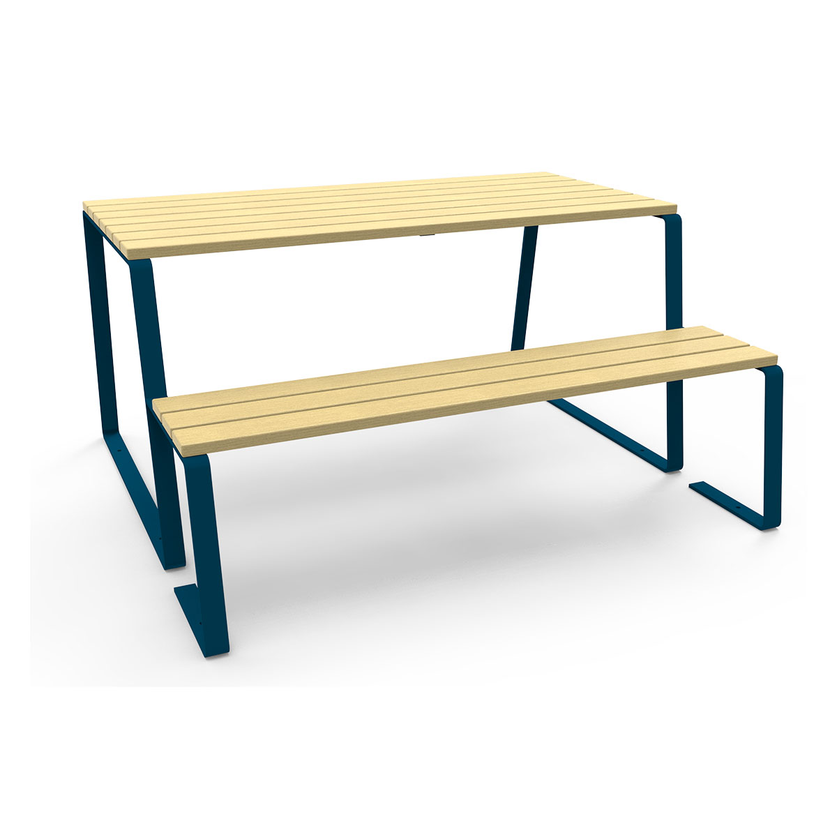 Ensemble pique-nique Feel 1 banc et 1 place fauteuil roulant – Image 2