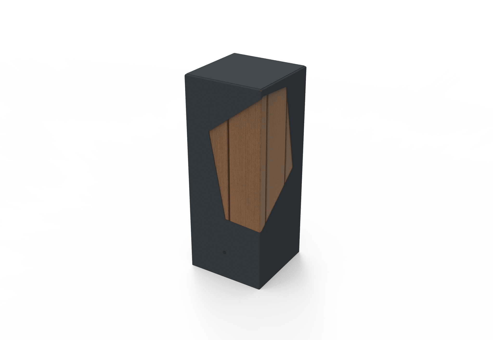 guyon mobilier urbain borne de voirie bois metal LEGNA ral 7016